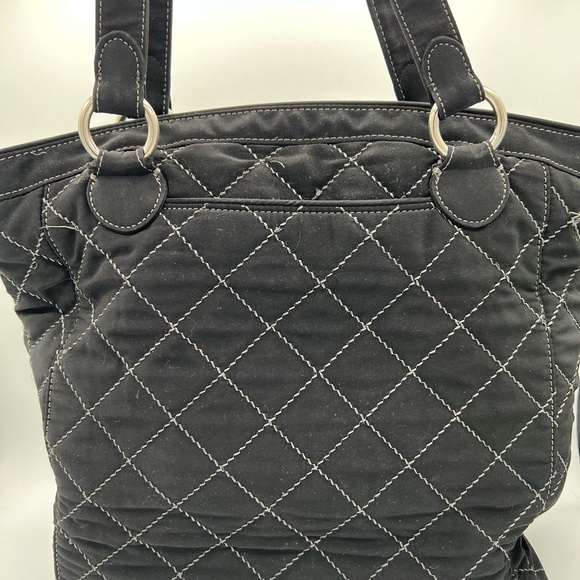 Vera Bradley Black Quilted Tote - Picture 2 of 12